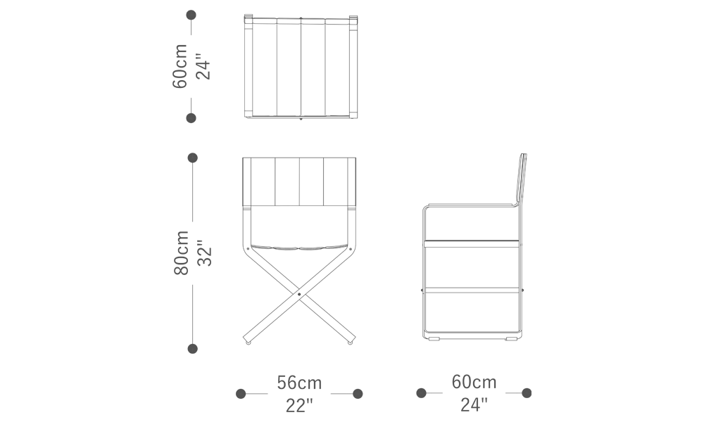 Image of the main dimensions of the product